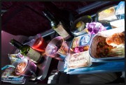 Обед в самолете Qatar Airways